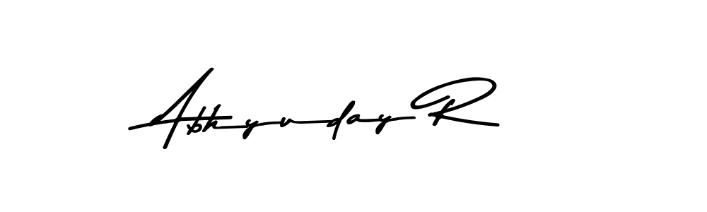 Make a beautiful signature design for name Abhyuday R. Use this online signature maker to create a handwritten signature for free. Abhyuday R signature style 9 images and pictures png