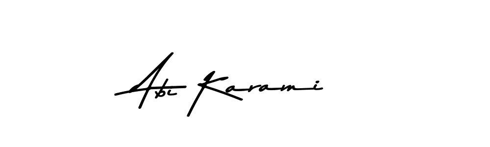 Use a signature maker to create a handwritten signature online. With this signature software, you can design (Asem Kandis PERSONAL USE) your own signature for name Abi Karami. Abi Karami signature style 9 images and pictures png