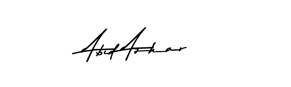 You can use this online signature creator to create a handwritten signature for the name Abid Azhar. This is the best online autograph maker. Abid Azhar signature style 9 images and pictures png