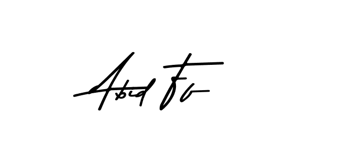 You can use this online signature creator to create a handwritten signature for the name Abid Ff. This is the best online autograph maker. Abid Ff signature style 9 images and pictures png