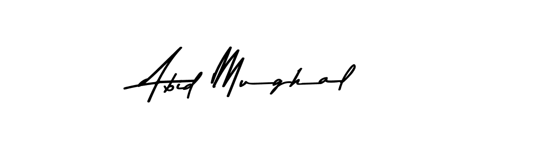 Make a beautiful signature design for name Abid Mughal. With this signature (Asem Kandis PERSONAL USE) style, you can create a handwritten signature for free. Abid Mughal signature style 9 images and pictures png