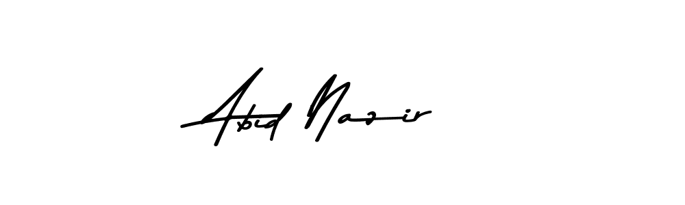 The best way (Asem Kandis PERSONAL USE) to make a short signature is to pick only two or three words in your name. The name Abid Nazir include a total of six letters. For converting this name. Abid Nazir signature style 9 images and pictures png