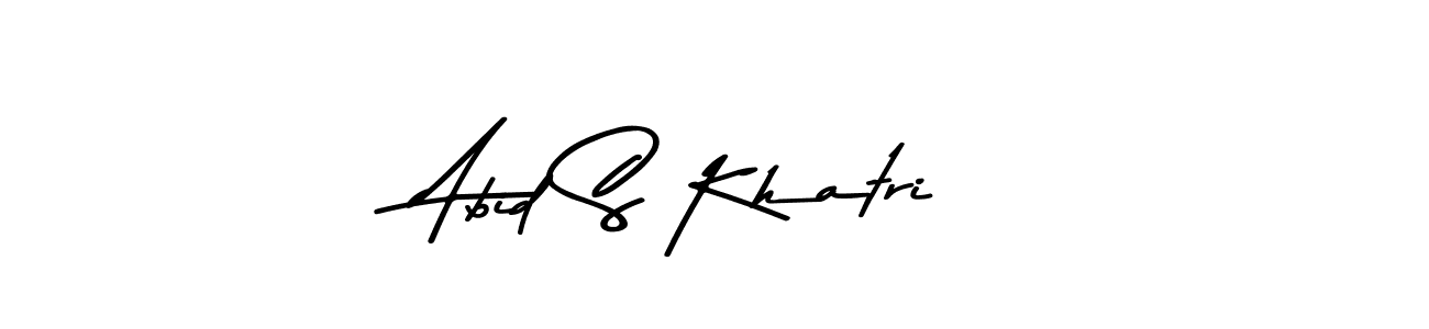 The best way (Asem Kandis PERSONAL USE) to make a short signature is to pick only two or three words in your name. The name Abid S Khatri include a total of six letters. For converting this name. Abid S Khatri signature style 9 images and pictures png