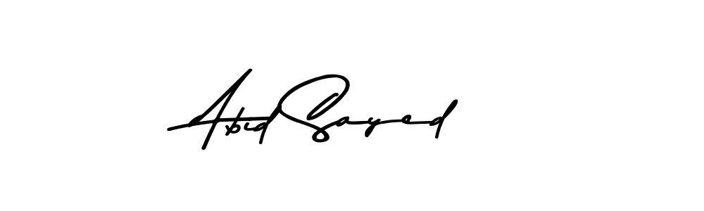 Make a beautiful signature design for name Abid Sayed. With this signature (Asem Kandis PERSONAL USE) style, you can create a handwritten signature for free. Abid Sayed signature style 9 images and pictures png