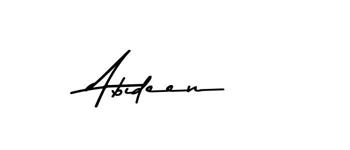 Use a signature maker to create a handwritten signature online. With this signature software, you can design (Asem Kandis PERSONAL USE) your own signature for name Abideen. Abideen signature style 9 images and pictures png