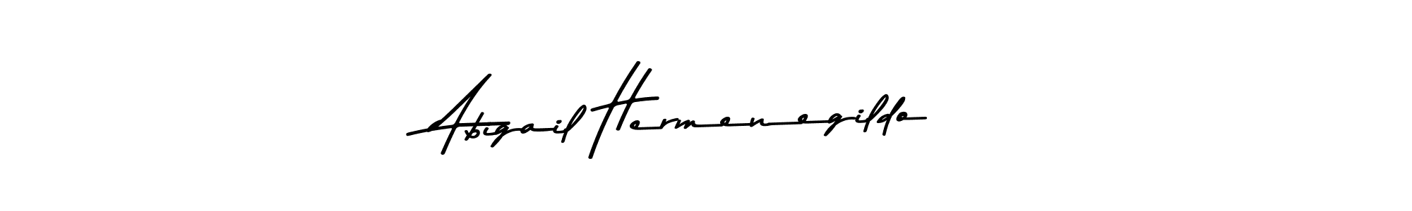 This is the best signature style for the Abigail Hermenegildo name. Also you like these signature font (Asem Kandis PERSONAL USE). Mix name signature. Abigail Hermenegildo signature style 9 images and pictures png