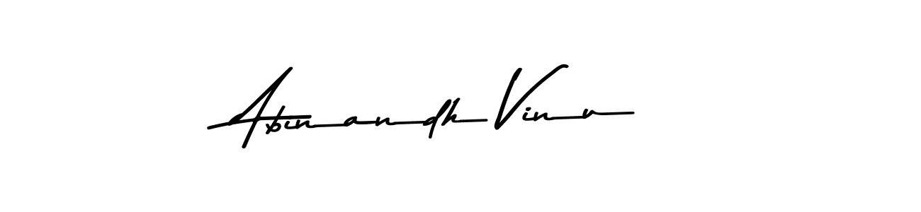 Use a signature maker to create a handwritten signature online. With this signature software, you can design (Asem Kandis PERSONAL USE) your own signature for name Abinandh Vinu. Abinandh Vinu signature style 9 images and pictures png