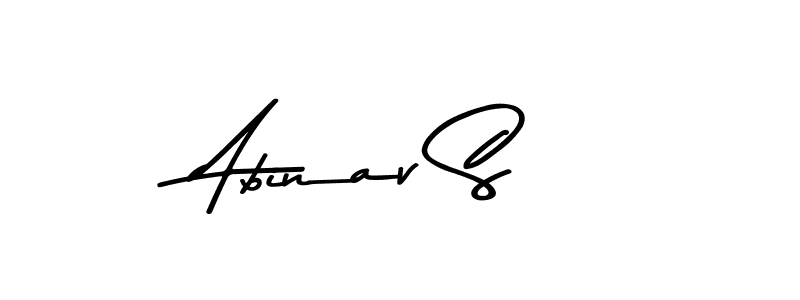 How to Draw Abinav S signature style? Asem Kandis PERSONAL USE is a latest design signature styles for name Abinav S. Abinav S signature style 9 images and pictures png