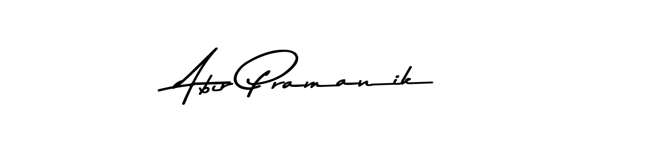 How to make Abir Pramanik name signature. Use Asem Kandis PERSONAL USE style for creating short signs online. This is the latest handwritten sign. Abir Pramanik signature style 9 images and pictures png