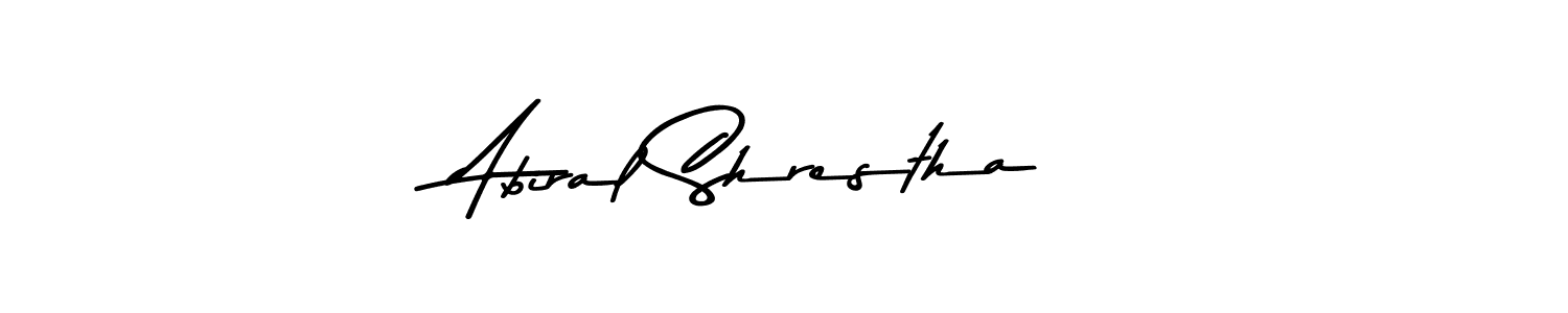 Use a signature maker to create a handwritten signature online. With this signature software, you can design (Asem Kandis PERSONAL USE) your own signature for name Abiral Shrestha. Abiral Shrestha signature style 9 images and pictures png