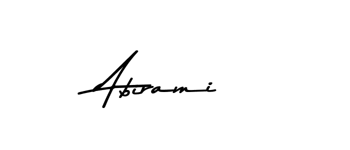 Design your own signature with our free online signature maker. With this signature software, you can create a handwritten (Asem Kandis PERSONAL USE) signature for name Abirami. Abirami signature style 9 images and pictures png