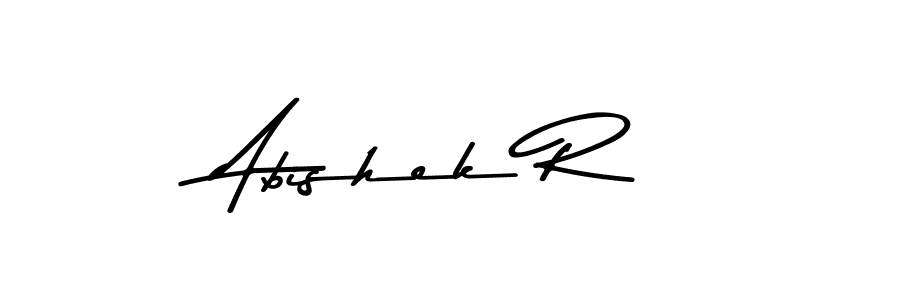 Create a beautiful signature design for name Abishek R. With this signature (Asem Kandis PERSONAL USE) fonts, you can make a handwritten signature for free. Abishek R signature style 9 images and pictures png
