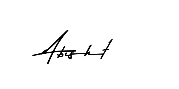 Make a beautiful signature design for name Abisht. With this signature (Asem Kandis PERSONAL USE) style, you can create a handwritten signature for free. Abisht signature style 9 images and pictures png