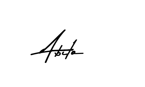 Create a beautiful signature design for name Abito. With this signature (Asem Kandis PERSONAL USE) fonts, you can make a handwritten signature for free. Abito signature style 9 images and pictures png