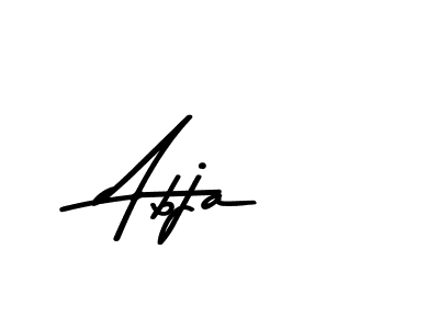 Make a beautiful signature design for name Abja. With this signature (Asem Kandis PERSONAL USE) style, you can create a handwritten signature for free. Abja signature style 9 images and pictures png