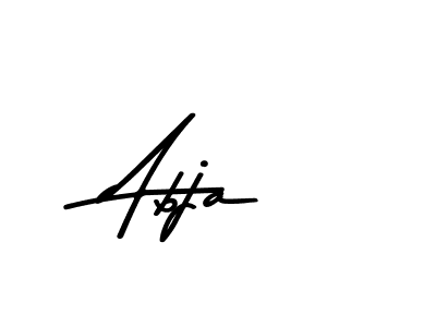 Make a beautiful signature design for name Abja. With this signature (Asem Kandis PERSONAL USE) style, you can create a handwritten signature for free. Abja signature style 9 images and pictures png