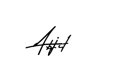 Create a beautiful signature design for name Abjit. With this signature (Asem Kandis PERSONAL USE) fonts, you can make a handwritten signature for free. Abjit signature style 9 images and pictures png