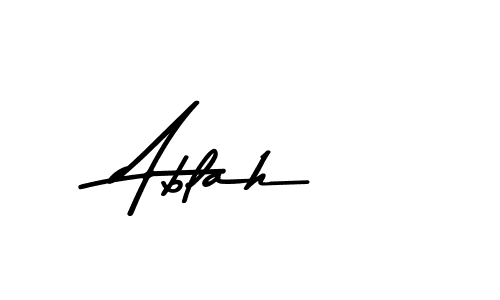 You should practise on your own different ways (Asem Kandis PERSONAL USE) to write your name (Ablah) in signature. don't let someone else do it for you. Ablah signature style 9 images and pictures png