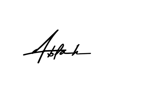 Make a beautiful signature design for name Ablah. With this signature (Asem Kandis PERSONAL USE) style, you can create a handwritten signature for free. Ablah signature style 9 images and pictures png