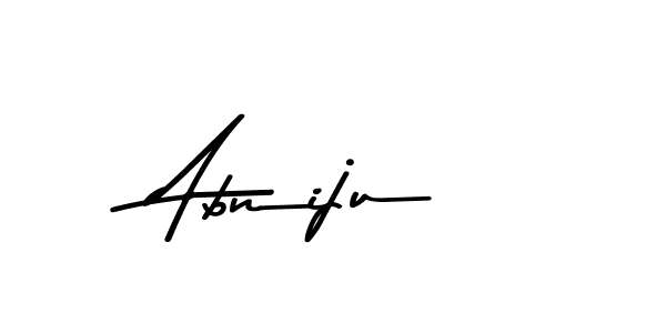 You should practise on your own different ways (Asem Kandis PERSONAL USE) to write your name (Abniju) in signature. don't let someone else do it for you. Abniju signature style 9 images and pictures png