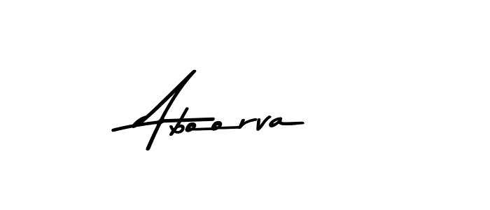 Create a beautiful signature design for name Aboorva. With this signature (Asem Kandis PERSONAL USE) fonts, you can make a handwritten signature for free. Aboorva signature style 9 images and pictures png