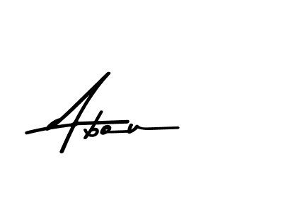 Make a beautiful signature design for name Abou. With this signature (Asem Kandis PERSONAL USE) style, you can create a handwritten signature for free. Abou signature style 9 images and pictures png