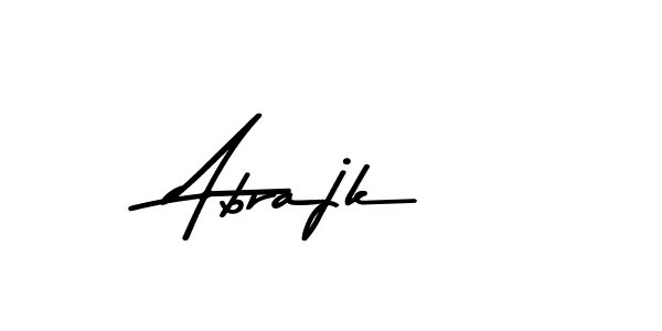 Use a signature maker to create a handwritten signature online. With this signature software, you can design (Asem Kandis PERSONAL USE) your own signature for name Abrajk. Abrajk signature style 9 images and pictures png