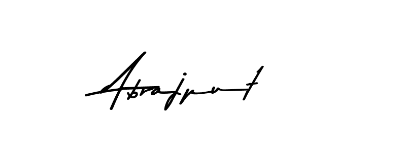 Create a beautiful signature design for name Abrajput. With this signature (Asem Kandis PERSONAL USE) fonts, you can make a handwritten signature for free. Abrajput signature style 9 images and pictures png