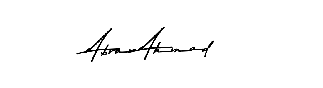 Abrar Ahmad stylish signature style. Best Handwritten Sign (Asem Kandis PERSONAL USE) for my name. Handwritten Signature Collection Ideas for my name Abrar Ahmad. Abrar Ahmad signature style 9 images and pictures png