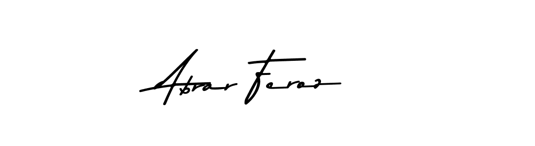 The best way (Asem Kandis PERSONAL USE) to make a short signature is to pick only two or three words in your name. The name Abrar Feroz include a total of six letters. For converting this name. Abrar Feroz signature style 9 images and pictures png