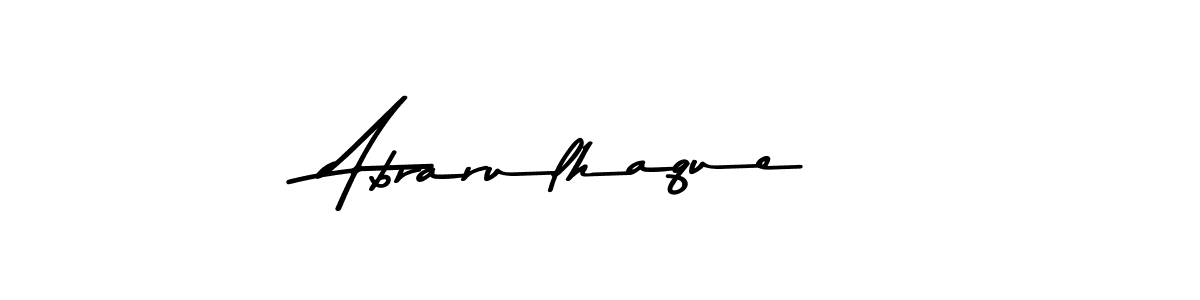 The best way (Asem Kandis PERSONAL USE) to make a short signature is to pick only two or three words in your name. The name Abrarulhaque include a total of six letters. For converting this name. Abrarulhaque signature style 9 images and pictures png