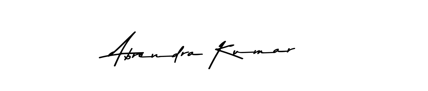 Make a beautiful signature design for name Abrendra Kumar. With this signature (Asem Kandis PERSONAL USE) style, you can create a handwritten signature for free. Abrendra Kumar signature style 9 images and pictures png