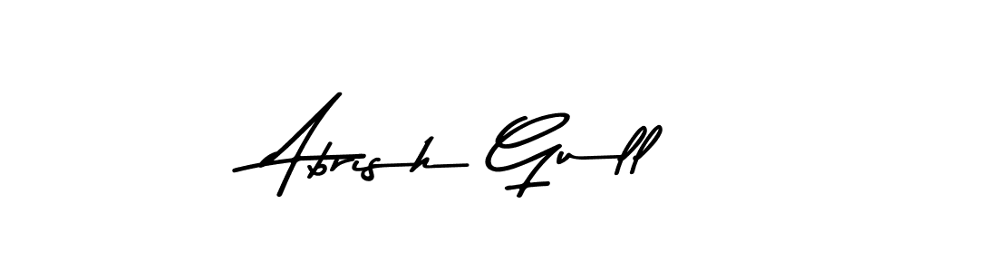 Use a signature maker to create a handwritten signature online. With this signature software, you can design (Asem Kandis PERSONAL USE) your own signature for name Abrish Gull. Abrish Gull signature style 9 images and pictures png