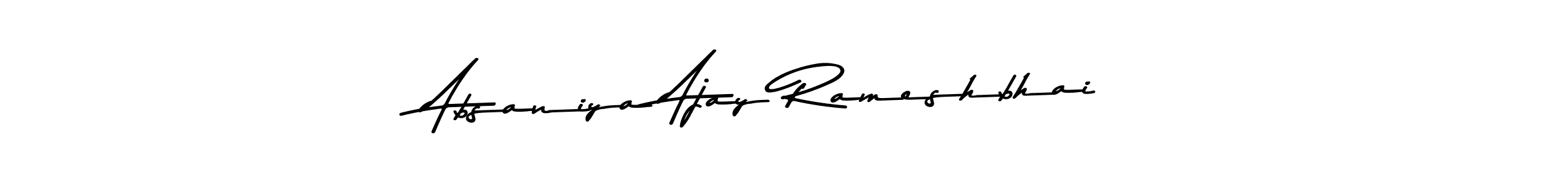 Make a beautiful signature design for name Absaniya Ajay Rameshbhai. With this signature (Asem Kandis PERSONAL USE) style, you can create a handwritten signature for free. Absaniya Ajay Rameshbhai signature style 9 images and pictures png