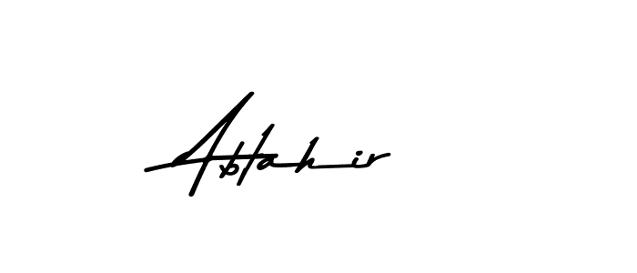 Make a beautiful signature design for name Abtahir. With this signature (Asem Kandis PERSONAL USE) style, you can create a handwritten signature for free. Abtahir signature style 9 images and pictures png