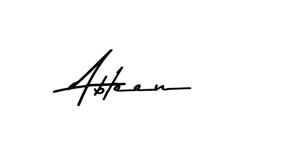 Use a signature maker to create a handwritten signature online. With this signature software, you can design (Asem Kandis PERSONAL USE) your own signature for name Abteen. Abteen signature style 9 images and pictures png