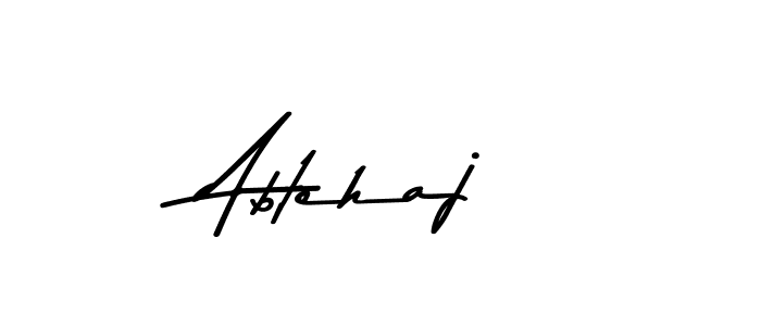 Use a signature maker to create a handwritten signature online. With this signature software, you can design (Asem Kandis PERSONAL USE) your own signature for name Abtehaj. Abtehaj signature style 9 images and pictures png