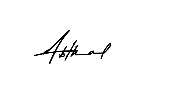 Use a signature maker to create a handwritten signature online. With this signature software, you can design (Asem Kandis PERSONAL USE) your own signature for name Abthal. Abthal signature style 9 images and pictures png