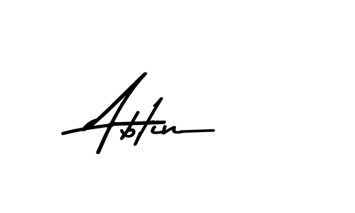 Use a signature maker to create a handwritten signature online. With this signature software, you can design (Asem Kandis PERSONAL USE) your own signature for name Abtin. Abtin signature style 9 images and pictures png