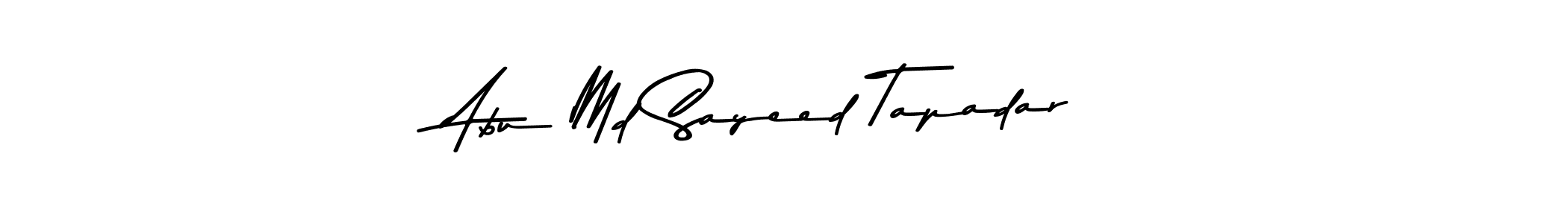 The best way (Asem Kandis PERSONAL USE) to make a short signature is to pick only two or three words in your name. The name Abu Md Sayeed Tapadar include a total of six letters. For converting this name. Abu Md Sayeed Tapadar signature style 9 images and pictures png