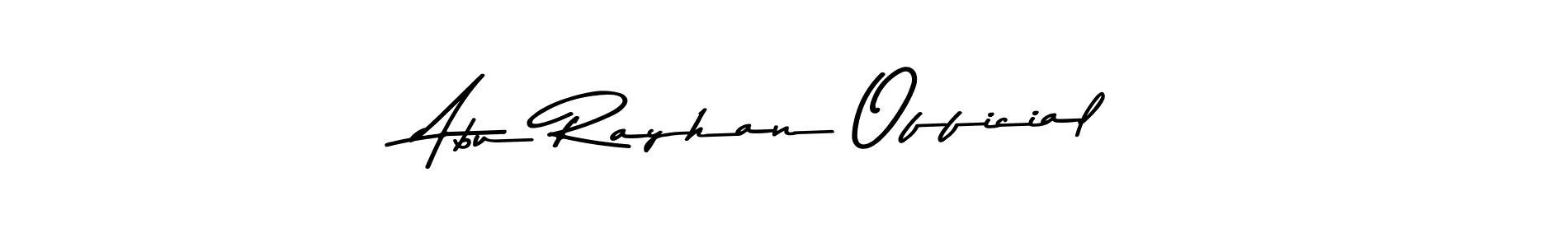 Asem Kandis PERSONAL USE is a professional signature style that is perfect for those who want to add a touch of class to their signature. It is also a great choice for those who want to make their signature more unique. Get Abu Rayhan Official name to fancy signature for free. Abu Rayhan Official signature style 9 images and pictures png