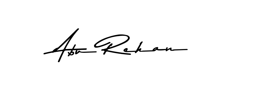 How to make Abu Rehan name signature. Use Asem Kandis PERSONAL USE style for creating short signs online. This is the latest handwritten sign. Abu Rehan signature style 9 images and pictures png