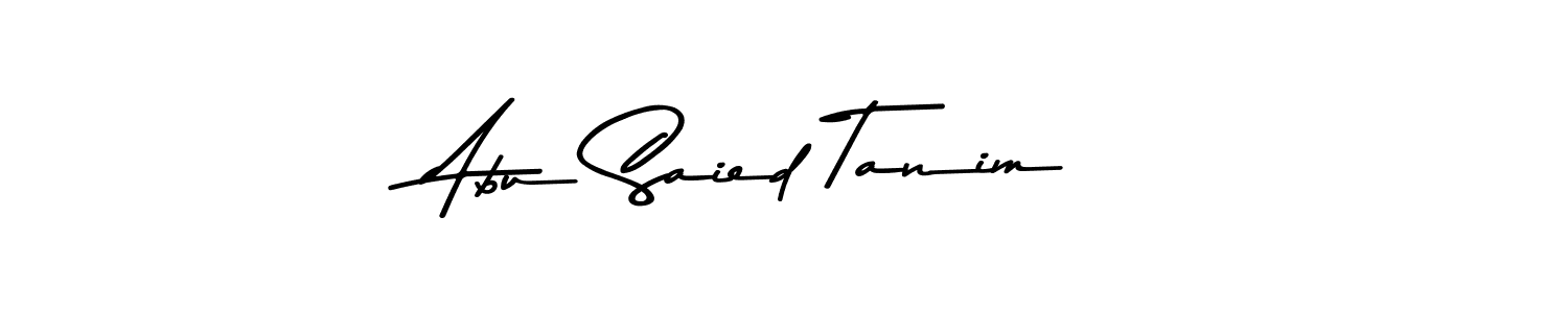 Make a beautiful signature design for name Abu Saied Tanim. With this signature (Asem Kandis PERSONAL USE) style, you can create a handwritten signature for free. Abu Saied Tanim signature style 9 images and pictures png