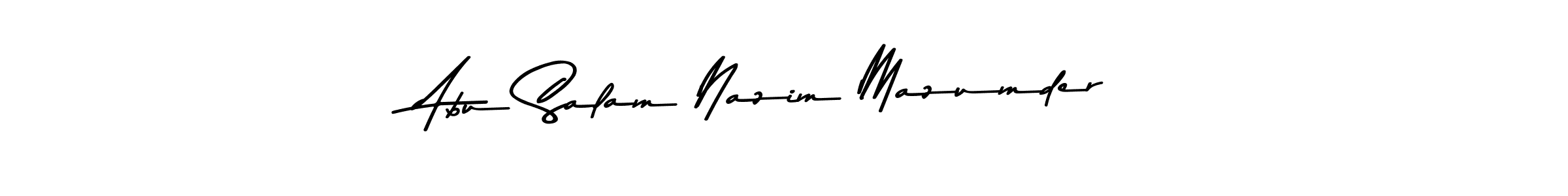 Abu Salam Nazim Mazumder stylish signature style. Best Handwritten Sign (Asem Kandis PERSONAL USE) for my name. Handwritten Signature Collection Ideas for my name Abu Salam Nazim Mazumder. Abu Salam Nazim Mazumder signature style 9 images and pictures png