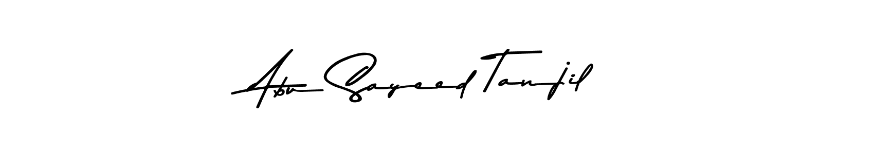 if you are searching for the best signature style for your name Abu Sayeed Tanjil. so please give up your signature search. here we have designed multiple signature styles  using Asem Kandis PERSONAL USE. Abu Sayeed Tanjil signature style 9 images and pictures png