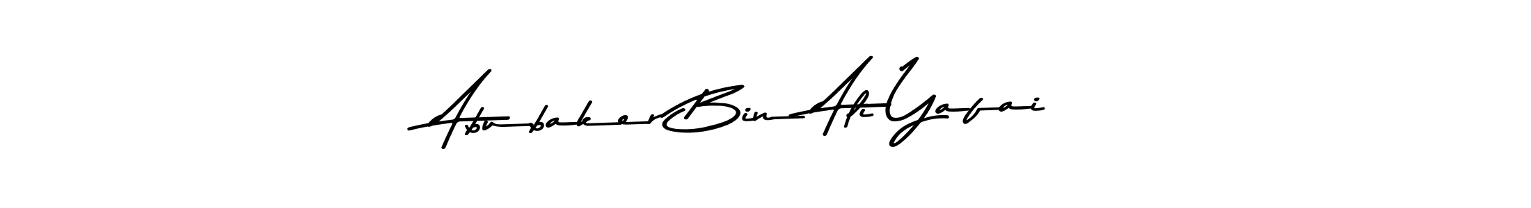 Create a beautiful signature design for name Abubaker Bin Ali Yafai. With this signature (Asem Kandis PERSONAL USE) fonts, you can make a handwritten signature for free. Abubaker Bin Ali Yafai signature style 9 images and pictures png
