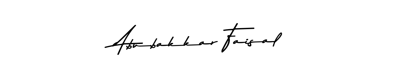 Make a beautiful signature design for name Abubakkar Faisal. With this signature (Asem Kandis PERSONAL USE) style, you can create a handwritten signature for free. Abubakkar Faisal signature style 9 images and pictures png