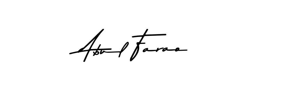 Use a signature maker to create a handwritten signature online. With this signature software, you can design (Asem Kandis PERSONAL USE) your own signature for name Abul Farao. Abul Farao signature style 9 images and pictures png