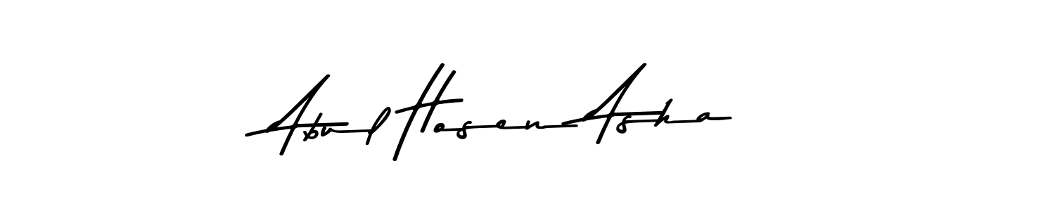 Abul Hosen Asha stylish signature style. Best Handwritten Sign (Asem Kandis PERSONAL USE) for my name. Handwritten Signature Collection Ideas for my name Abul Hosen Asha. Abul Hosen Asha signature style 9 images and pictures png