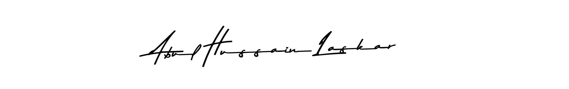 How to make Abul Hussain Laskar name signature. Use Asem Kandis PERSONAL USE style for creating short signs online. This is the latest handwritten sign. Abul Hussain Laskar signature style 9 images and pictures png